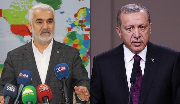 Başkan Erdoğan'dan HÜDA PAR Genel Başkanı Yapıcıoğlu'na tebrik telefonu