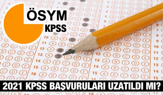 KPSS başvuruları bitti mi? 2021-KPSS A Grubu memurluk sınavı başvuruları bugün son mu uzatıldı mı?