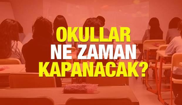 2021 Okullar ne zaman kapanacak? MEB ikinci dönem sonu için tarih verdi! Yaz tatili...