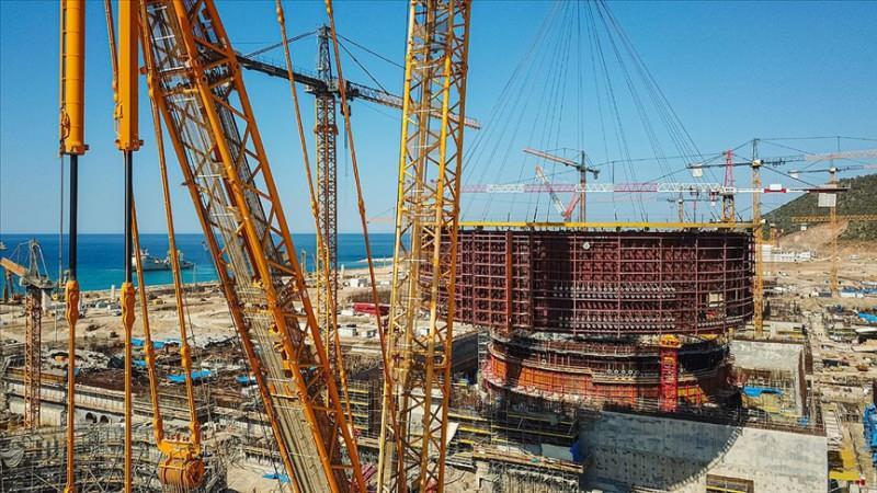 Akkuyu Nükleer Güç Santrali'nde dördüncü ünitenin inşası için temel çukuru kazma çalışmaları başladı.