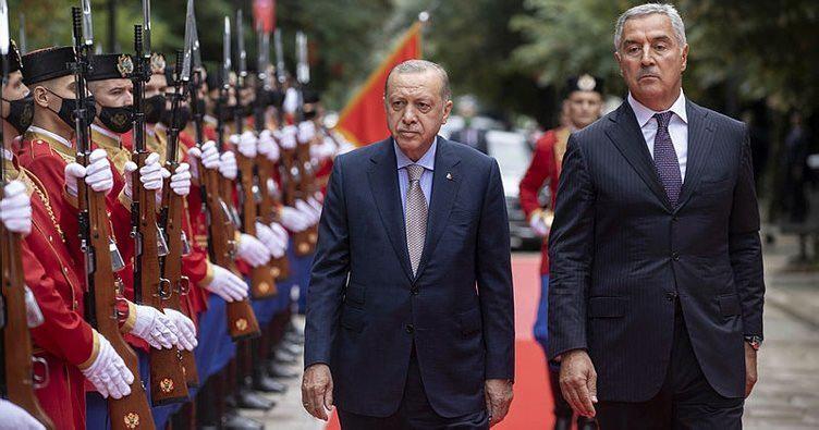 Başkan Erdoğan Karadağ'da.