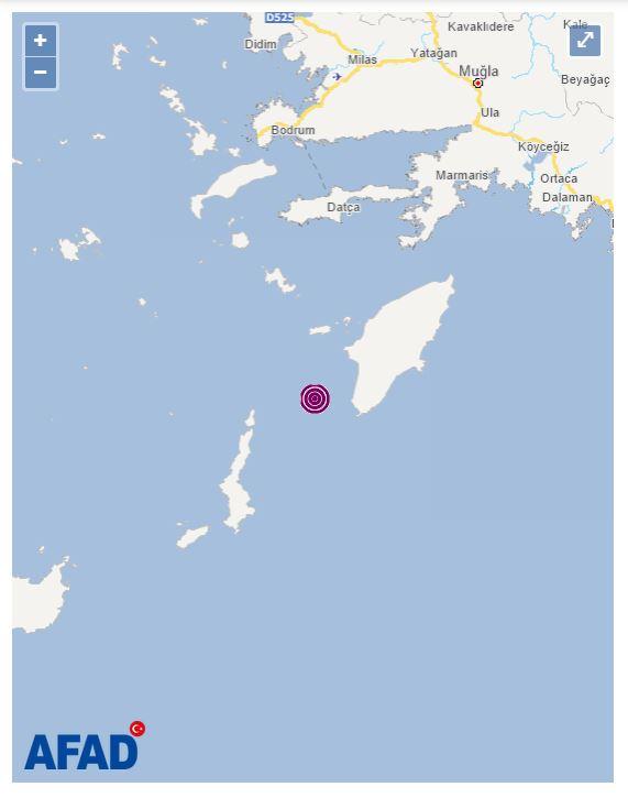 Adalar denizinde deprem.
