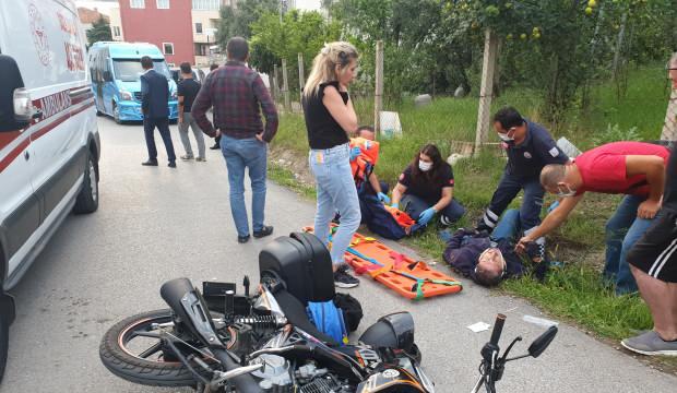 Sinop’ta kaza! Otomobil ve motosiklet çarpıştı