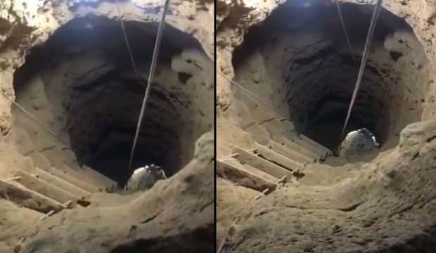 Kaçak kazıları 13 metre derinliğe indiklerinde ortaya çıktı