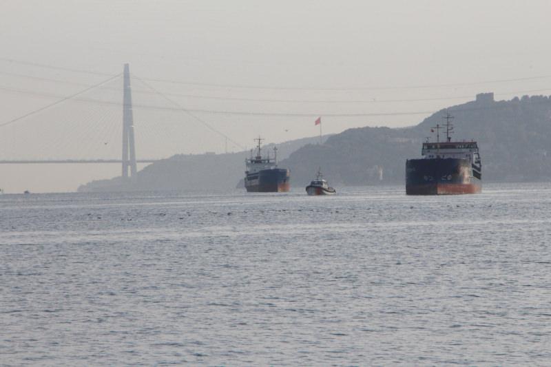 Yeniköy açıklarında Türk ve Rus bandralı iki gemi çarpıştı 