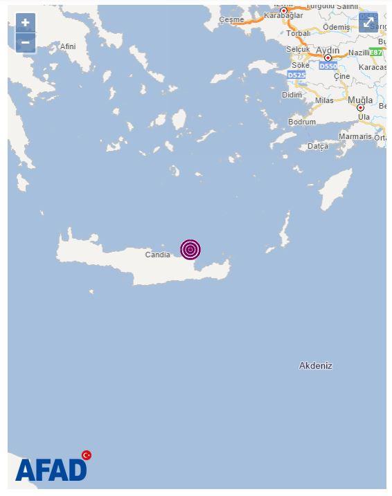 Adalar Denizi'nde deprem.