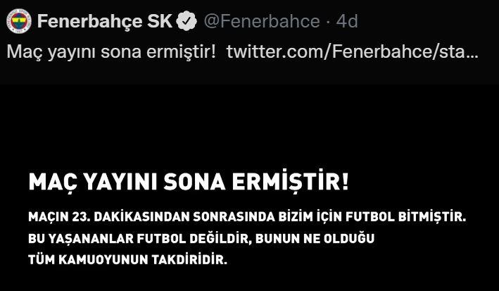 FB TV, Trabzonspor maçının tekrar yayınını kesti!