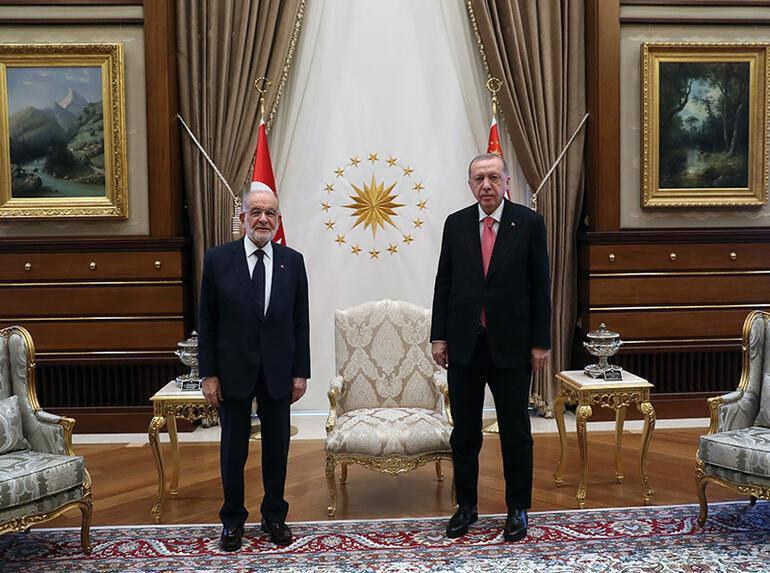 Saadet Partisi Genel Başkanı Karamollaoğlu Cumhurbaşkanlığı Külliyesi'nde