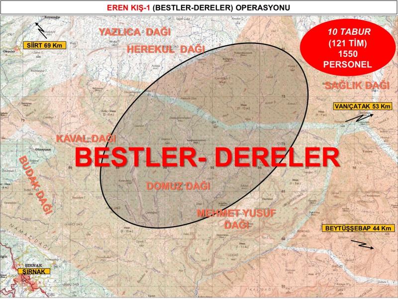 Şırnak'ta Eren Kış-1 Operasyonu başlatıldı