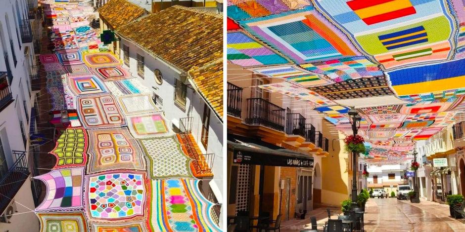 İspanya'nın rengarenk 'güneş şemsiyeleri'