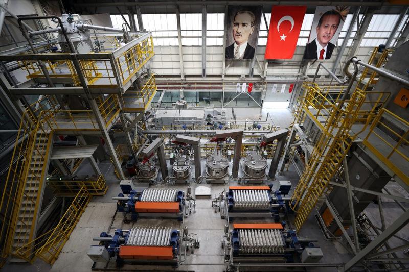 Türkiye lityum üretim tesisi