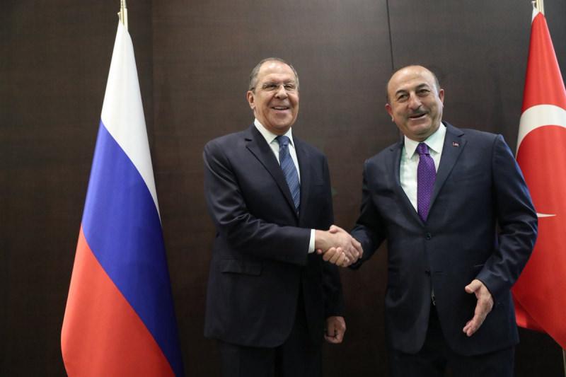 Rusya Dışişleri Bakanı Sergey Lavrov ve Dışişleri Bakanı Mevlüt Çavuşoğlu