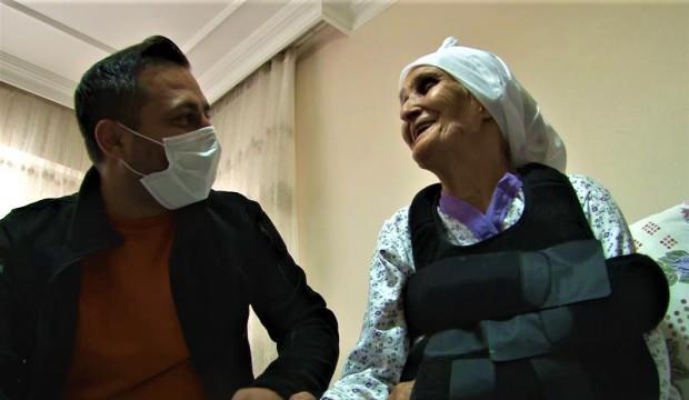 Ölümden dönen yaşlı kadın, kendini kurtaran muhabiri evinde ağırladı   