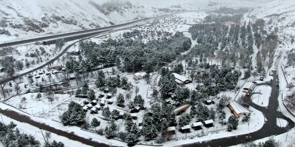 Sivas’ta seyrine doyumsuz kar manzaraları