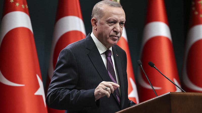 Cumhurbaşkanı Recep Tayyip Erdoğan, Kabine Toplantısı'nda konuşurken