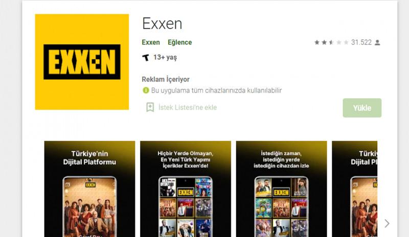 Exxen Google Play Store