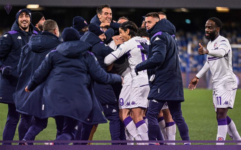 Fiorentina sahadan 5-2'lik galibiyetle ayrıldı ve adını çeyrek finale yazdırdı.