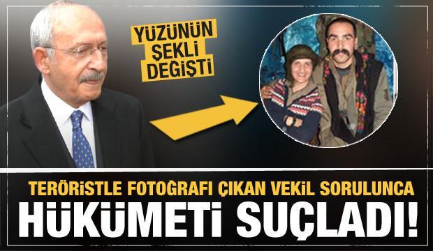 CHP Genel Başkanı Kemal Kılıçdaroğlu, PKK'lı teröristle fotoğrafı çıkan HDP Milletvekili yerine hükümeti hedef aldı.