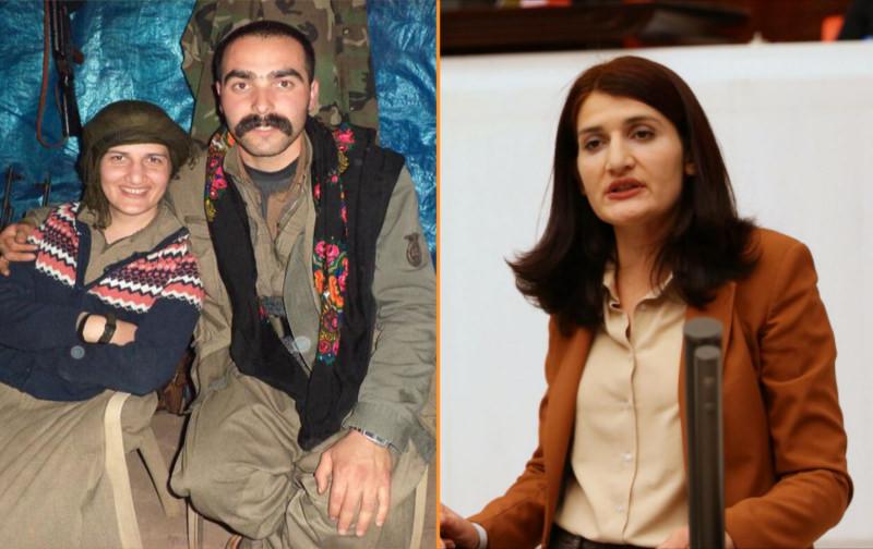 HDP'li vekil Semra Güzel, PKK kamplarında terörist sözlüsü Volkan Bora ile
