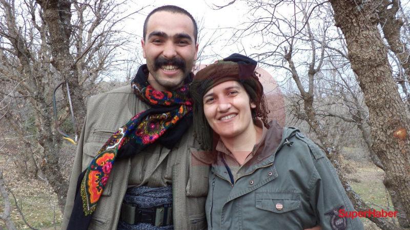 Terörist Volkan Bora ve HDP Milletvekili Semra Güzel.