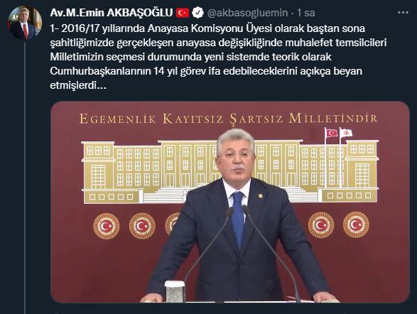 AK Parti Grup Başkanvekili Emin Akbaşoğlu