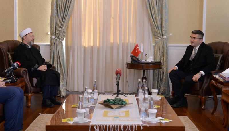 Diyanet İşleri Başkanı Prof. Dr. Ali Erbaş Vali Memiş ve Başkan Sekmen’i ziyaret etti