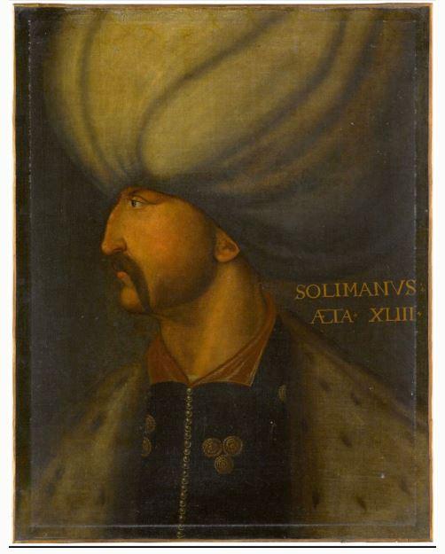 Kanuni Sultan Süleyman'a ait tablo.