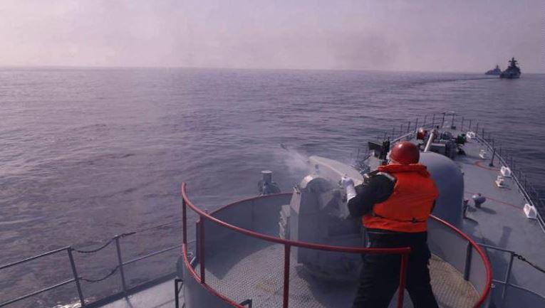 “2022 Deniz Güvenlik Kemeri” tatbikatı kapsamında deniz hedefleri atış altına tutuldu..