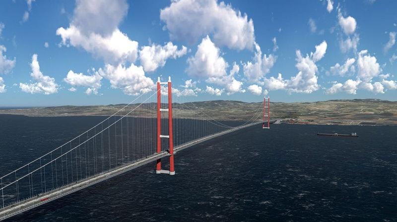 Çanakkale Köprüsü Şubat ayında trafiğe açılması planlanıyor