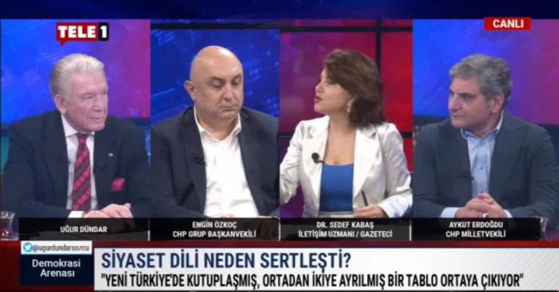 Sedef Kabaş TELE1'de Cumhurbaşkanlığı makamına ve Erdoğan'a hakaret etmişti.