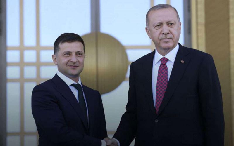 Volodimir Zelensky-Recep Tayyip Erdoğan