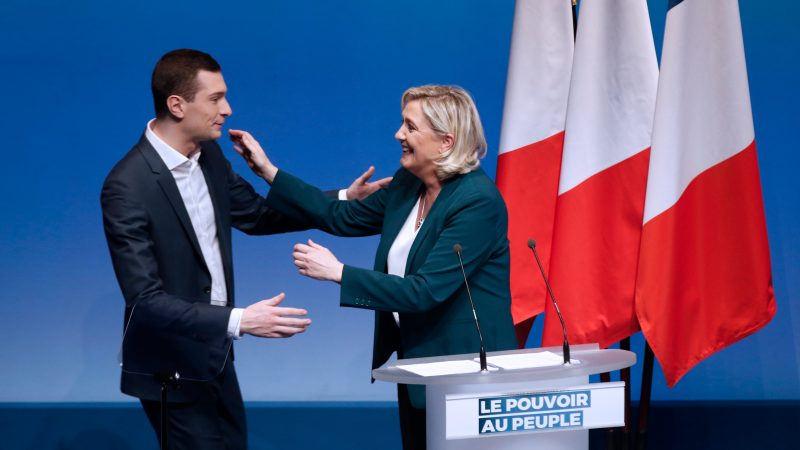 Aşırı sağcı Marine Le Pen'in Ulusal Birlik (RN) partisi Milletvekili Jordan Bardella.