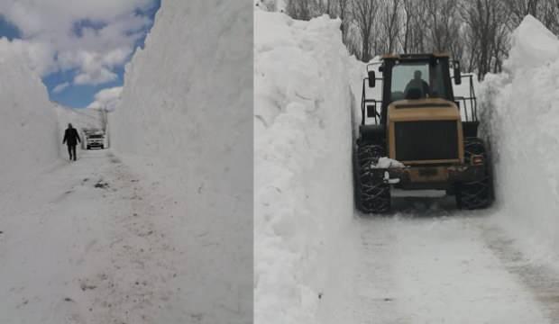 Türkiye’nin en çok kar alan ili Bitlis’te kar 7 metreyi buldu