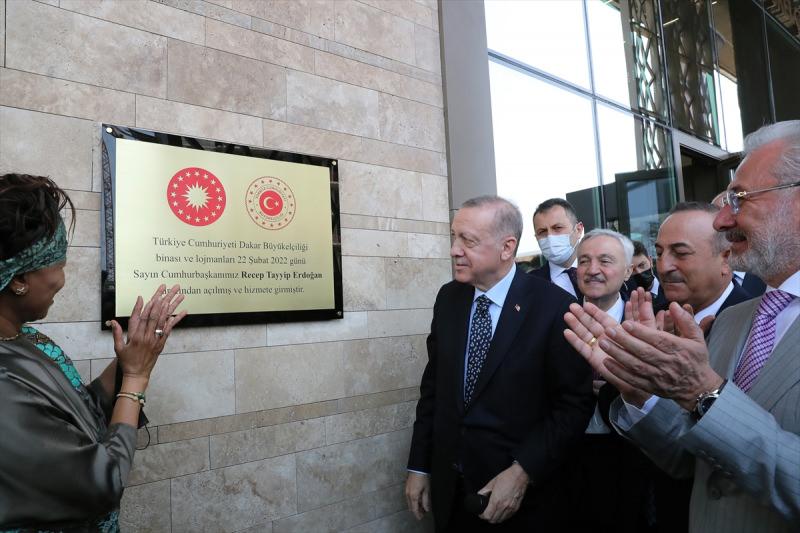 Cumhurbaşkanı Erdoğan, Dakar Büyükelçiliği'nin açılışına katıldı.