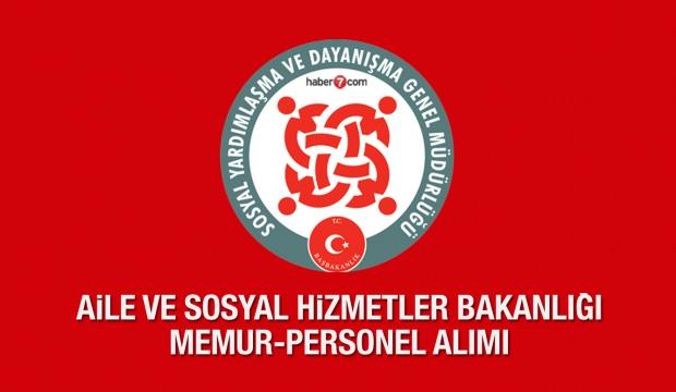 Aile Bakanlığı SYDV memur-personel alımı devam ediyor! KPSS'li ve KPSS'siz başvuru...