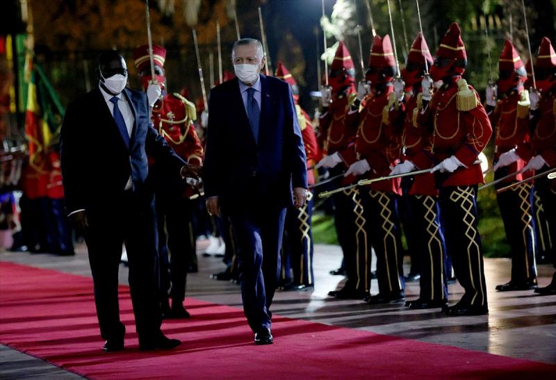 Cumhurbaşkanı Erdoğan ile Senegal Cumhurbaşkanı Sall.