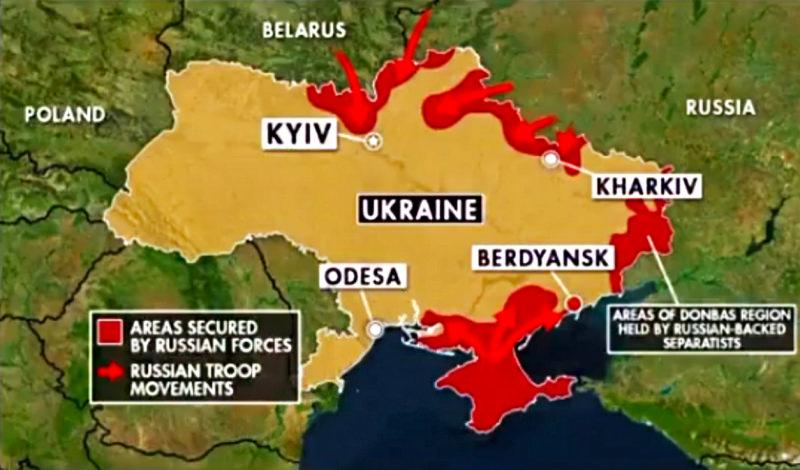 İşte Rus ordusunun işgal ettiği topraklar... Donbass ile Kırım bağlantısı sağlanmak üzere