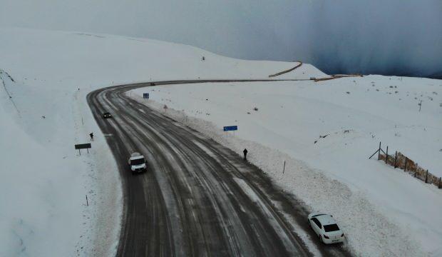 Erzincan’a baharla birlikte kış geldi