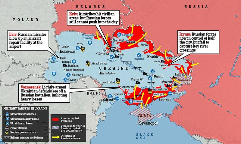 Ukrayna'da Rusya'nın işgal ettiği bölgeler