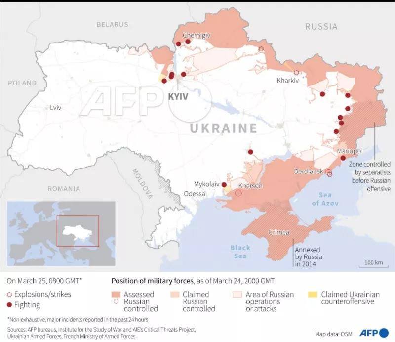 Rusya'nın işgali altındaki Ukrayna'da yaklaşık durum