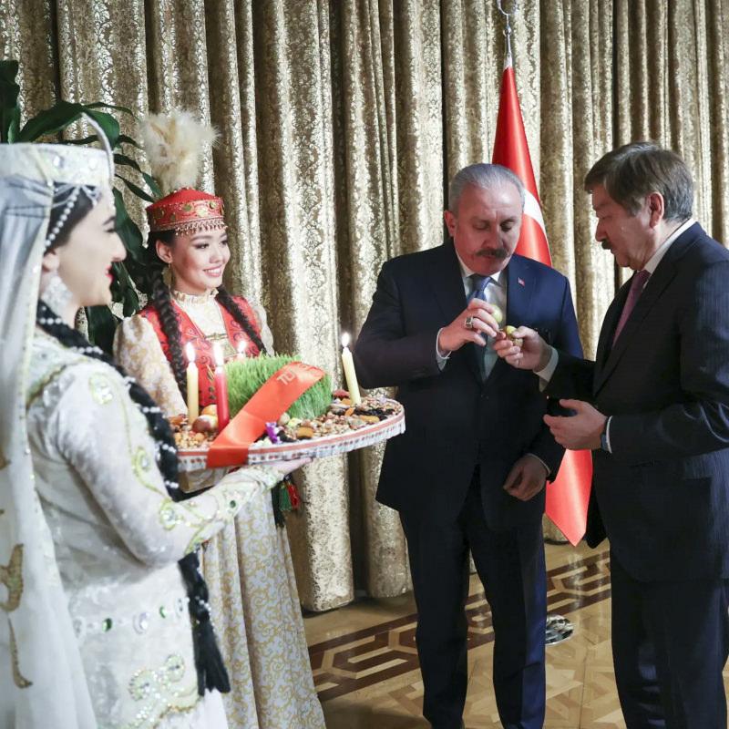 TBMM Başkanı Şentop, TÜRKSOY üyesi ülkelerin kültür ve sanat elçilerini kabul etti