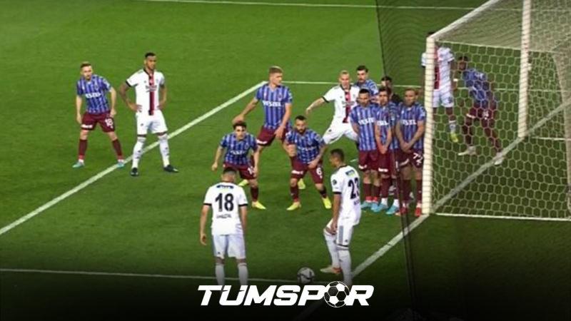 Trabzonspor Beşiktaş endirekt serbest vuruş