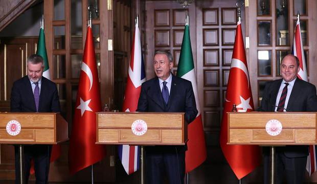 İstanbul'da kritik zirve: Akar, İngiliz ve İtalyan mevkidaşlarını ağırladı
