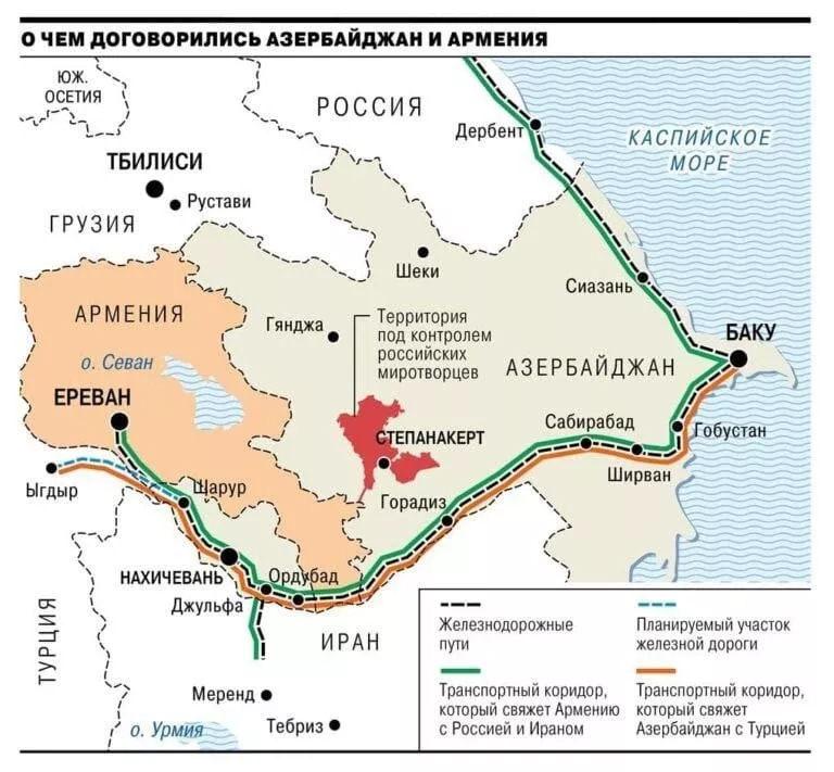 Savaş sonrası yapılan ateşkes anlaşması kapsamında kırmızı alan; statüsüz bölge ilan edildi ve Ermeni nüfusunun yaşadığı yer olarak kaldı