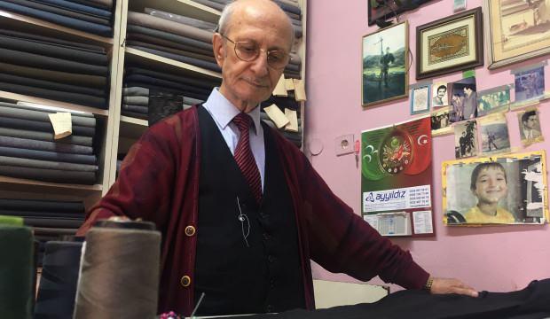 Kocaeli’de terzilik mesleğini 70 yıldır aynı özveriyle sürdürüyor