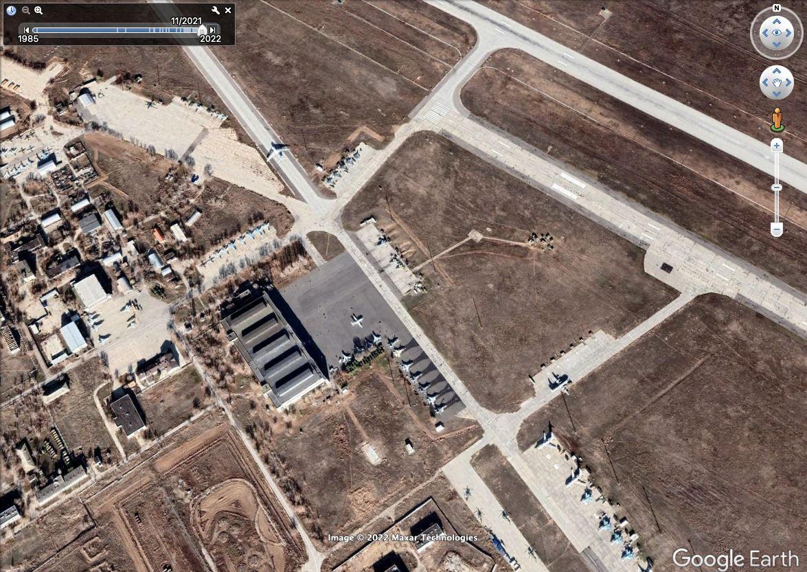 Konumlardan birinin Google Earth 2021 görüntüsü