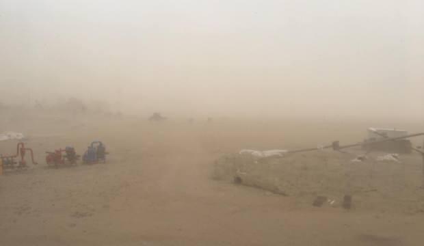 Konya’da kum fırtınası! 1 kişi hastanelik oldu