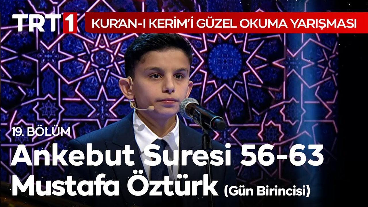 Kuran-ı Kerim'i Güzel Okuma Yarışması 2022 birincisi Mustafa Öztürk