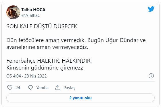 Fenerbahçeli taraftarlardan Uğur Dündar'a tepki! - Tüm Spor Haber