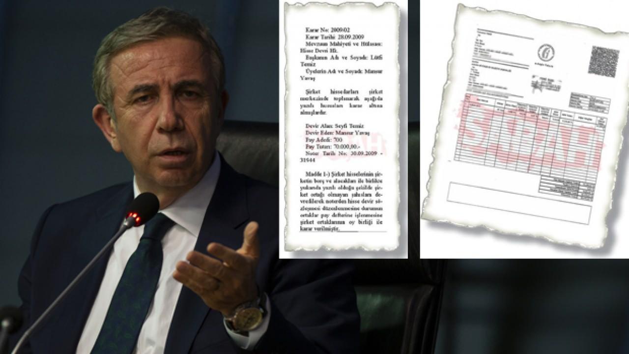 Namus sözü yalan oldu... Mansur Yavaş ihaleyi ortağının oğluna vermiş